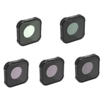 JSR KB Series MCUV+CPL+ND8+ND16+ND32 Lens Filter for GoPro HERO13 Black /12 Black /11 Black /10 Black /9 Black, 5-in-1