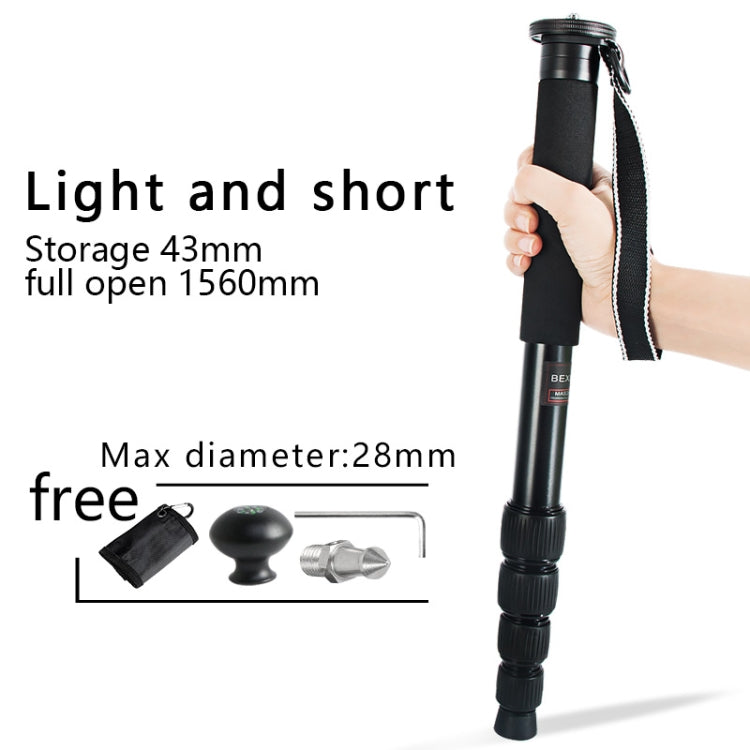 BEXIN MAS285 Portable Travel Outdoor DSLR Camera Aluminum Alloy Monopod Holder, MAS285