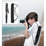 BEXIN P306C Portable Travel Outdoor DSLR Camera Carbon Fiber Monopod Holder, P306C