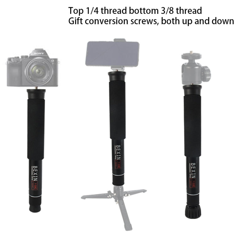 BEXIN P308D Portable Travel Outdoor DSLR Camera Aluminum Alloy Monopod Holder, P308D
