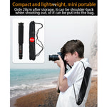 BEXIN P308D Portable Travel Outdoor DSLR Camera Aluminum Alloy Monopod Holder, P308D