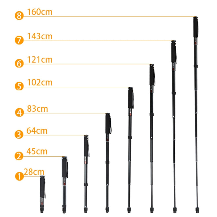 BEXIN P308 Portable Travel Outdoor DSLR Camera Aluminum Alloy Monopod Holder, P308