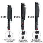BEXIN P308 Portable Travel Outdoor DSLR Camera Aluminum Alloy Monopod Holder, P308