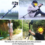 BEXIN P308 Portable Travel Outdoor DSLR Camera Aluminum Alloy Monopod Holder, P308