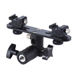 Double Hot Shoe Flash Stand Bracket, Double Hot Bracket