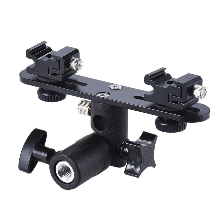 Double Hot Shoe Flash Stand Bracket, Double Hot Bracket