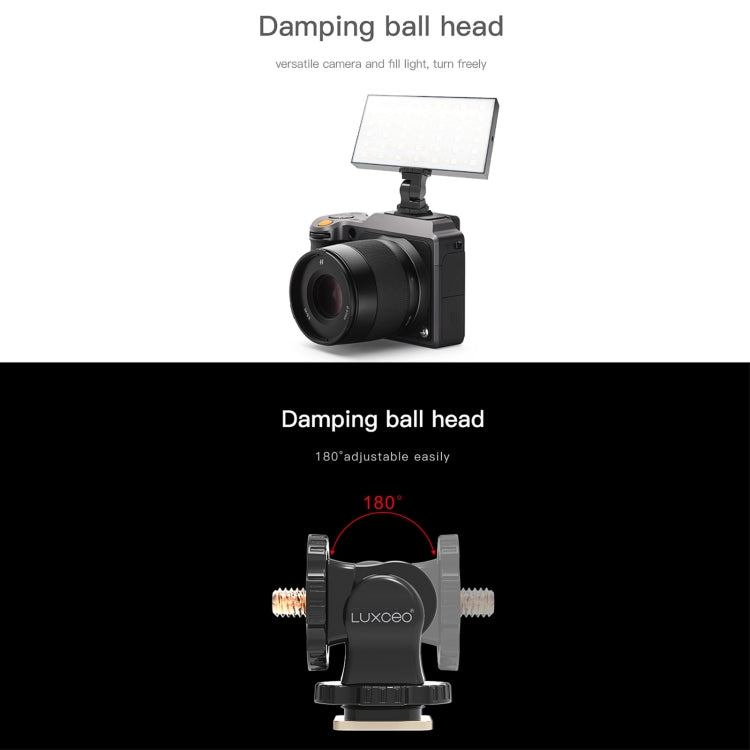 LUXCeO PA1 Camera Universal Hot Shoe Holder Damping Ball-Head Bracket, PA1