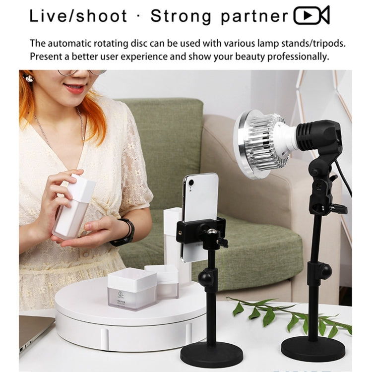 42cm Electric Rotating Display Stand Video Shooting Props Turntable, Load: 100kg, Plug-in Power, US Plug, 42cm, US Plug