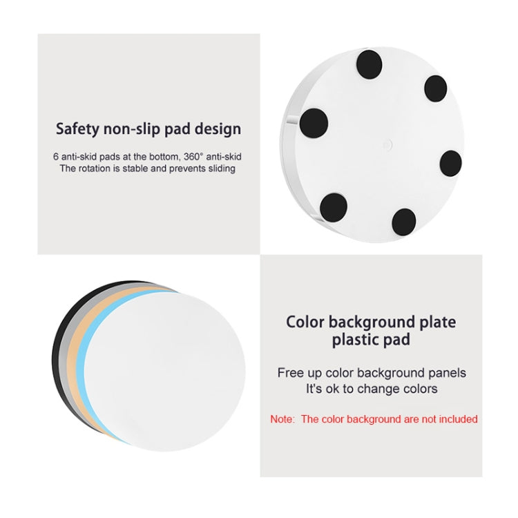 42cm Electric Rotating Display Stand Video Shooting Props Turntable, Load: 100kg, Plug-in Power, US Plug, 42cm, US Plug