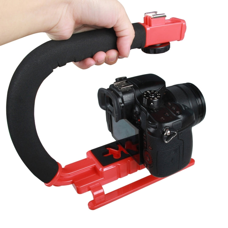 YELANGU S2-1 C-shaped  Video Handle DV Bracket Stabilizer for All SLR Cameras and Home DV Camera