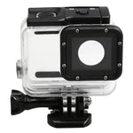 For GoPro HERO5 30m Waterproof PC & ABS Housing Protective Case + Touch Back Cover with Buckle Basic Mount & Long Screw, Backcover Size: 7 x 6 cm, Protective Case
