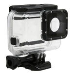 For GoPro HERO5 30m Waterproof PC & ABS Housing Protective Case + Touch Back Cover with Buckle Basic Mount & Long Screw, Backcover Size: 7 x 6 cm, Protective Case