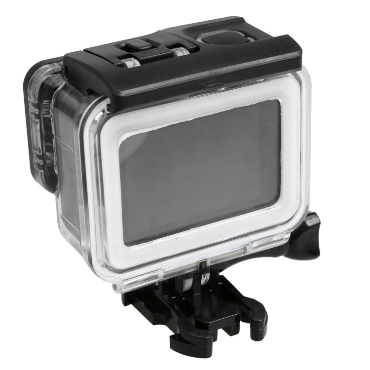 For GoPro HERO5 30m Waterproof PC & ABS Housing Protective Case + Touch Back Cover with Buckle Basic Mount & Long Screw, Backcover Size: 7 x 6 cm, Protective Case