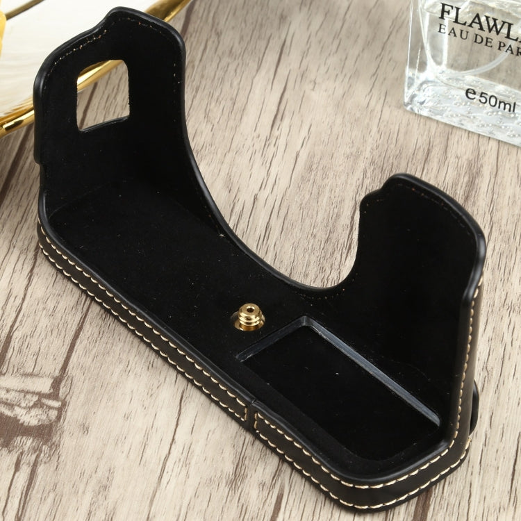 1/4 inch Thread PU Leather Camera Half Case Base for FUJIFILM X100V, For FUJIFILM X100V