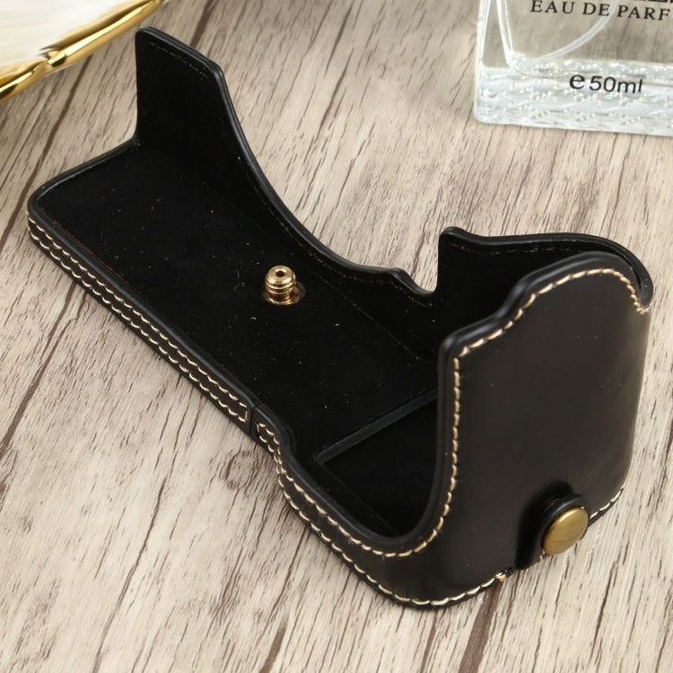 1/4 inch Thread PU Leather Camera Half Case Base for Sony ILCE-7C/A7C, For Sony ILCE-7C/A7C