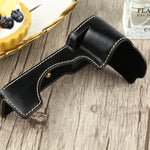 1/4 inch Thread PU Leather Camera Half Case Base for Sony ILCE-7C/A7C, For Sony ILCE-7C/A7C