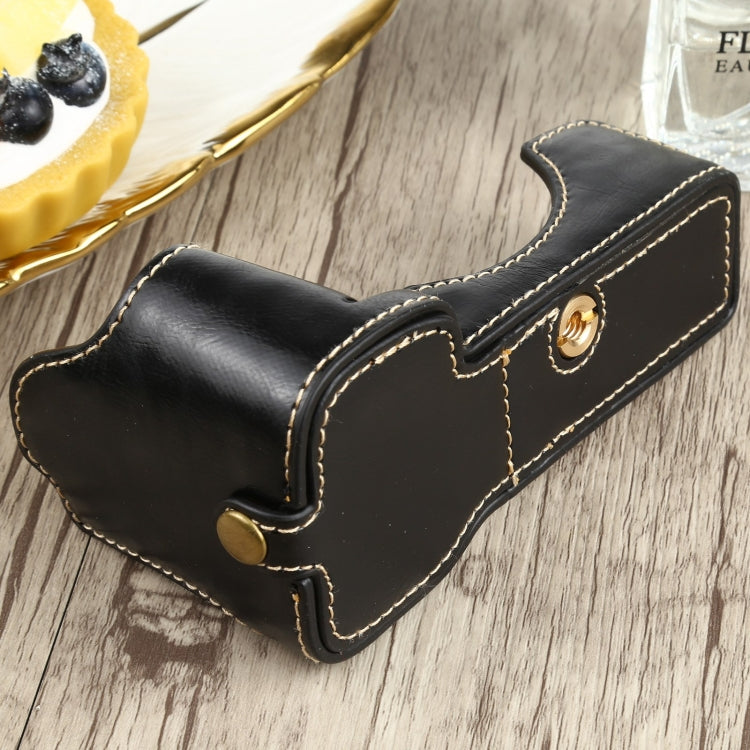 1/4 inch Thread PU Leather Camera Half Case Base for Sony ILCE-7C/A7C, For Sony ILCE-7C/A7C