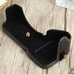 1/4 inch Thread PU Leather Camera Half Case Base for Sony ILCE-7RM4 / A7RM4 / A7R IV, For Sony ILCE-7RM4