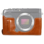 1/4 inch Thread PU Leather Camera Half Case Base for FUJIFILM XE4, For FUJIFILM XE4