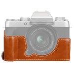 1/4 inch Thread PU Leather Camera Half Case Base for FUJIFILM XT200, For FUJIFILM XT200