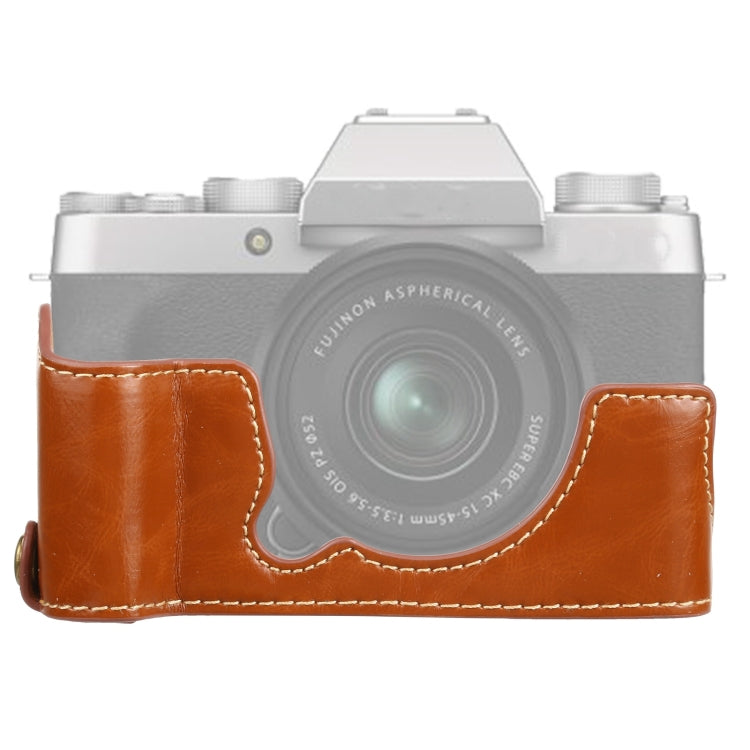 1/4 inch Thread PU Leather Camera Half Case Base for FUJIFILM XT200, For FUJIFILM XT200