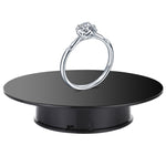 25cm 360 Degree Electric Rotating Mirror Surface Turntable Display Stand Video Shooting Props Turntable for Photography, Load 3kg, Powered by Battery, 25cm Mirror/Powered by Battery(B), 25cm Mirror/Powered by Battery(W), 25cm Mirror/Powered by Battery(WB)