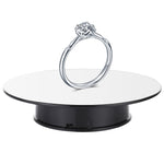 25cm 360 Degree Electric Rotating Mirror Surface Turntable Display Stand Video Shooting Props Turntable for Photography, Load 3kg, Powered by Battery, 25cm Mirror/Powered by Battery(B), 25cm Mirror/Powered by Battery(W), 25cm Mirror/Powered by Battery(WB)
