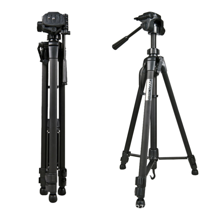 WeiFeng WT-3560 3-Section Folding Legs Live Broadcast Aluminum Alloy Tripod Mount, WT-3560