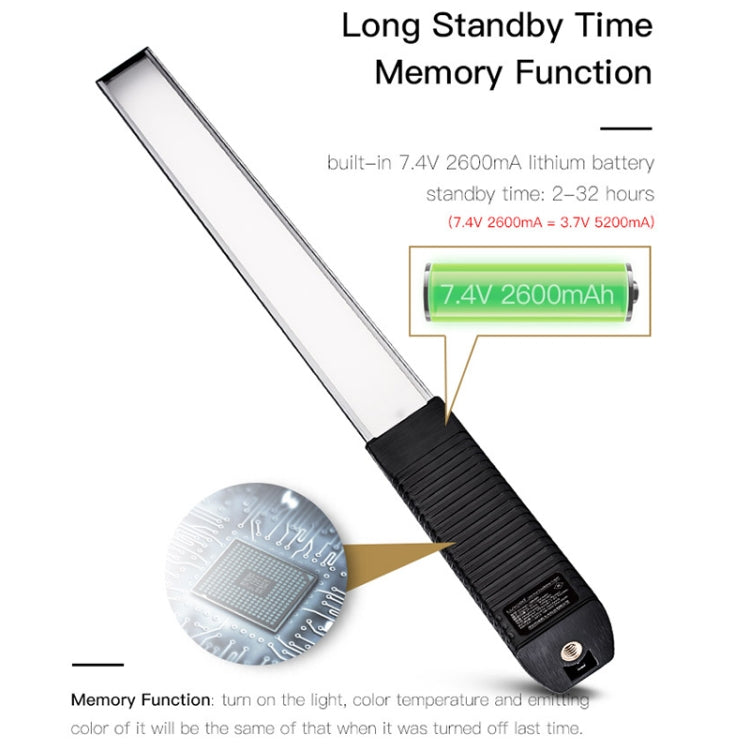 LUXCeO Q508A 8 Color Photo LED Stick Video Light Waterproof Handheld LED Fill Light Flash Lighting Lamp with Remote Control, Q508A