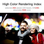 LUXCeO Q508A 8 Color Photo LED Stick Video Light Waterproof Handheld LED Fill Light Flash Lighting Lamp with Remote Control, Q508A