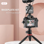 YELANGU CL7 Camera Expansion Board Base L Plate for Nikon Z6 / Z7, CL7 for Nikon Z6