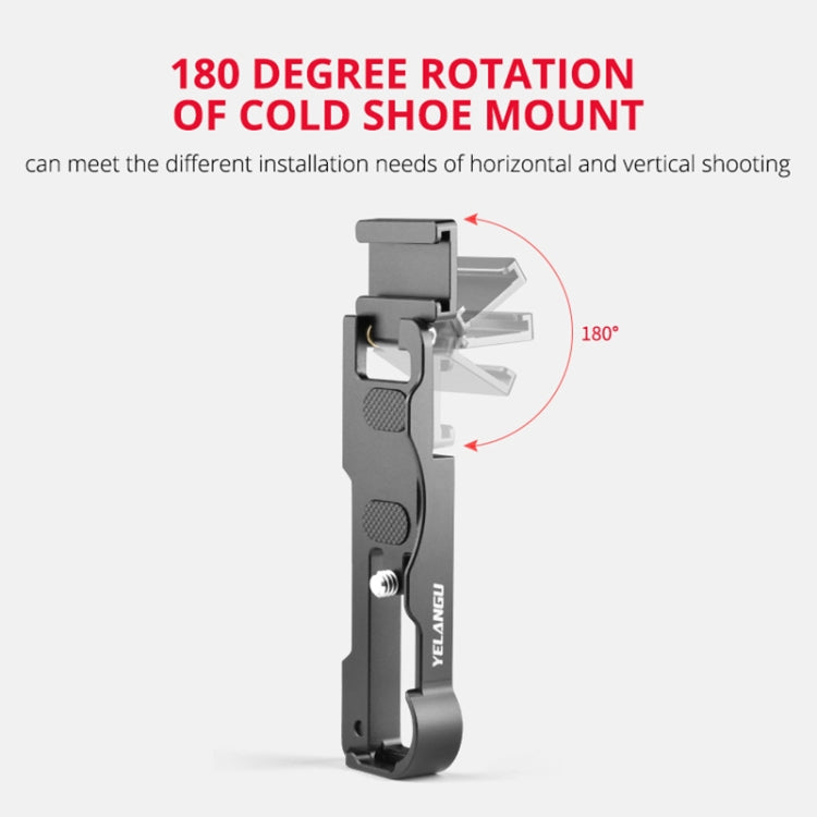 YELANGU CL12 Camera Expansion Board Base L Plate for Sony ZV-1, CL12 for Sony ZV-1