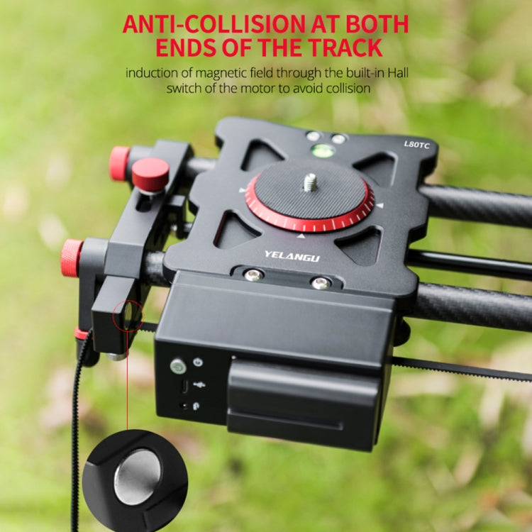YELANGU L80TC 80cm Electrical Slide Rail Track with 2.4GHz Remote Control for SLR Cameras / Video Cameras, L80TC 80cm