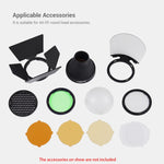 Godox S-R1 Flash Speedlite Round Shape Adapter for Godox TT685 / V860II / V350 / TT600, S-R1