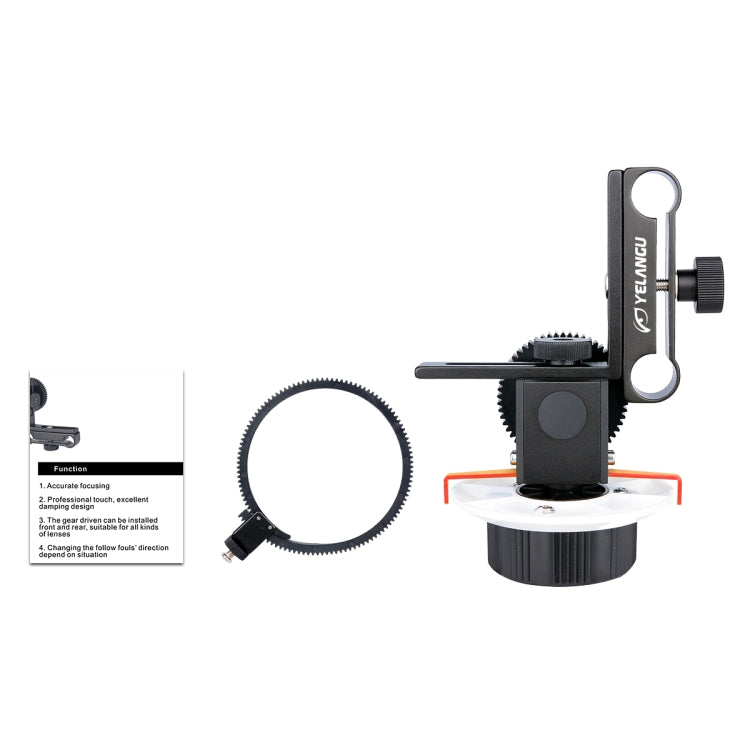 YELANGU F0 Camera Follow Focus with Gear Ring Belt for Canon / Nikon / Video Cameras / DSLR Cameras, F0 (Orange), F0 (Blue), F0 (Red)