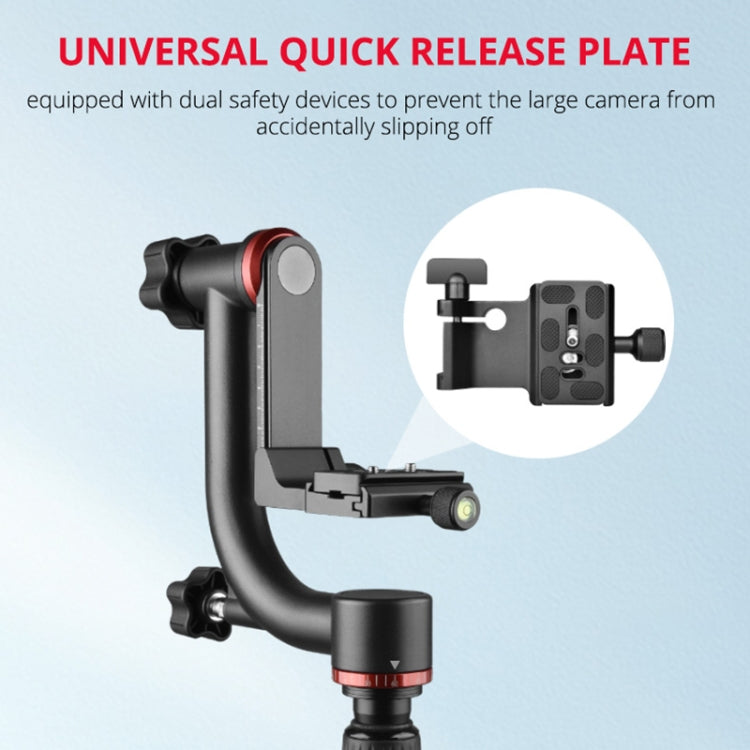 YELANGU  A201 360 Degree Horizontal Gimbal Tripod Head for DV and SLR Cameras, A201