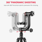 YELANGU  A201 360 Degree Horizontal Gimbal Tripod Head for DV and SLR Cameras, A201