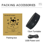 13cm Xiaoai Electric Rotating Turntable Display Stand Video Shooting Props Turntable, 13cm