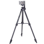 YUNTENG VCT-680RM 4-Section Folding Legs Aluminum Alloy Tripod Mount with Three-Dimensional Tripod Head for DSLR & Digital Camera, Adjustable Height: 46-138cm, VCT-680RM