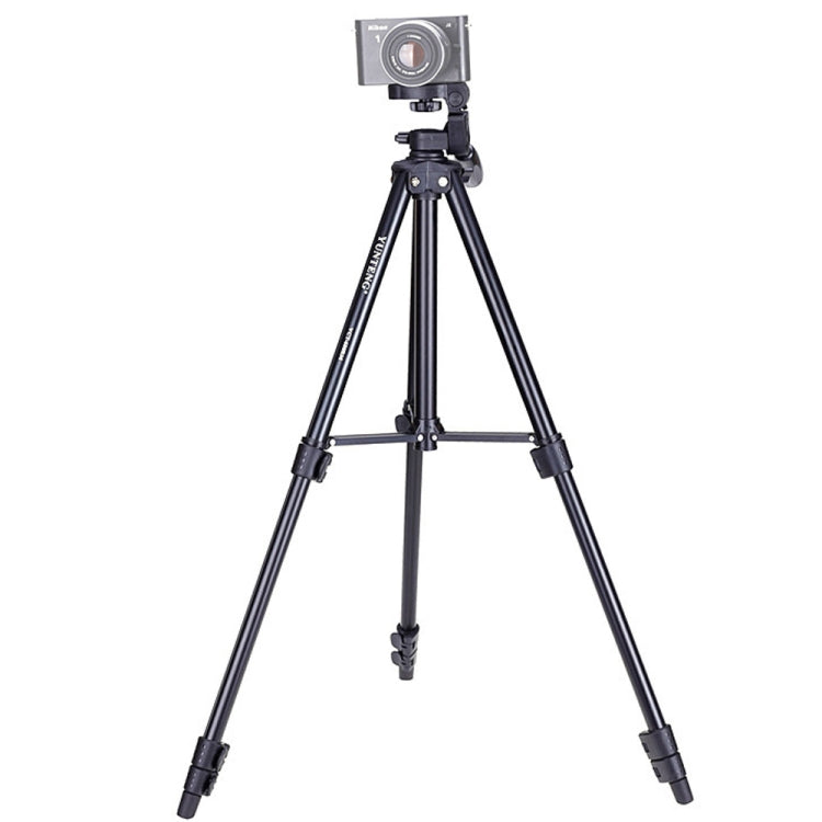 YUNTENG VCT-680RM 4-Section Folding Legs Aluminum Alloy Tripod Mount with Three-Dimensional Tripod Head for DSLR & Digital Camera, Adjustable Height: 46-138cm, VCT-680RM