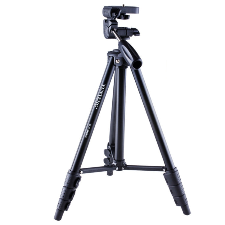 YUNTENG VCT-680RM 4-Section Folding Legs Aluminum Alloy Tripod Mount with Three-Dimensional Tripod Head for DSLR & Digital Camera, Adjustable Height: 46-138cm, VCT-680RM