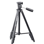 YUNTENG VCT-680RM 4-Section Folding Legs Aluminum Alloy Tripod Mount with Three-Dimensional Tripod Head for DSLR & Digital Camera, Adjustable Height: 46-138cm, VCT-680RM