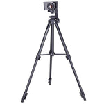 YUNTENG VCT-680RM 4-Section Folding Legs Aluminum Alloy Tripod Mount with Three-Dimensional Tripod Head for DSLR & Digital Camera, Adjustable Height: 46-138cm, VCT-680RM