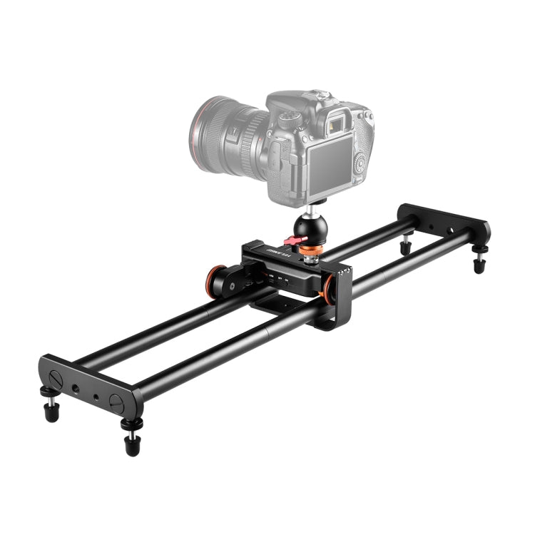 YELANGU L4X-60ET 60cm Splicing Slide Rail Track + Trolley Rail Buckle with Ballhead for SLR Cameras / Video Cameras, L4X-60ET 60cm