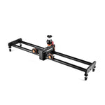 YELANGU L4X-60ET 60cm Splicing Slide Rail Track + Trolley Rail Buckle with Ballhead for SLR Cameras / Video Cameras, L4X-60ET 60cm