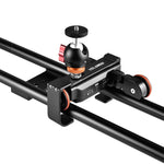 YELANGU L4X-60ET 60cm Splicing Slide Rail Track + Trolley Rail Buckle with Ballhead for SLR Cameras / Video Cameras, L4X-60ET 60cm