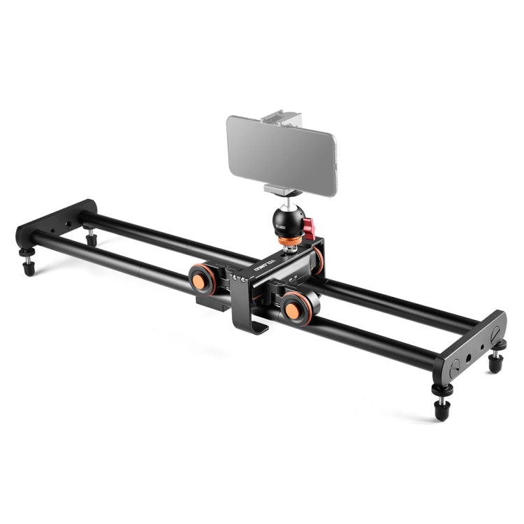 YELANGU L4X-60ET 60cm Splicing Slide Rail Track + Trolley Rail Buckle with Ballhead for SLR Cameras / Video Cameras, L4X-60ET 60cm