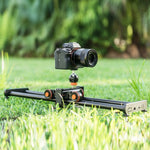 YELANGU L4X-60ET 60cm Splicing Slide Rail Track + Trolley Rail Buckle with Ballhead for SLR Cameras / Video Cameras, L4X-60ET 60cm
