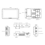 FEELWORLD LUT5 5.5 inch Ultra High Bright 3000nit Touch Screen DSLR Camera Field Monitor, LUT5