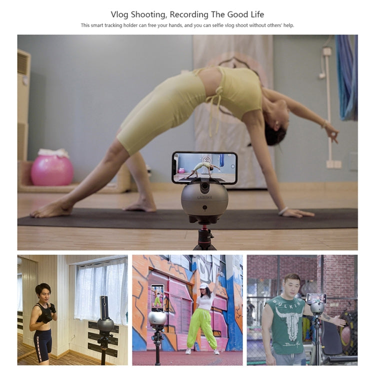 LAIZESKE LA8 Smart Robot Cameraman 360 Degree Auto Tracking Phone Holder, LA8